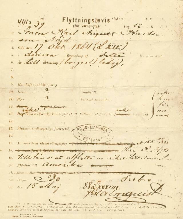 Ancestors · Swedish Documents